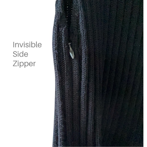 PACO RABANNE | BLACK DRESS RIBBED TURTLENECK SMOOTH QUILTED SKIRT SLEEVELESS XS - Picture 6 of 10